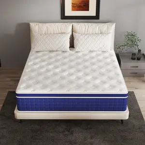 12"14" Memory Foam Mattresses Hybrid Pocket Spring Twin Full Queen King Size Medium Firm Mattress In A Box