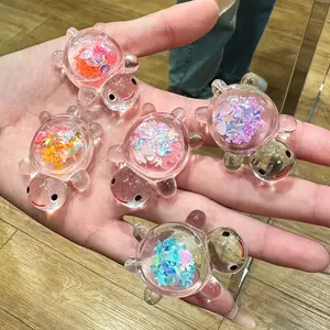 10pcs Glow-In-The-Dark Turtle Pendants, Acrylic Fluorescent Material, DIY Jewelry Making, Keychains, Necklaces, Indoor Outdoor Decor