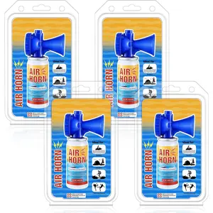 Air Horn, 122dB Very Loud Air Horns Can, Heard Up to 1/2 Mile Away, 1.4OZ Small Boat Air Horns for Safety, Meet  Coast Guard Ideal for Boating, Camping, Hiking, Sporting Events