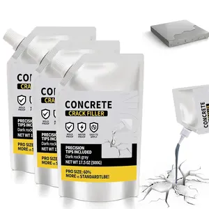 Concrete Crack Filler for Driveway, High Elasticity Cement Crack Filler, Self Leveling Quick Drying Sealing Adhesive for Outdoor, Patio,  (3.3 LB)