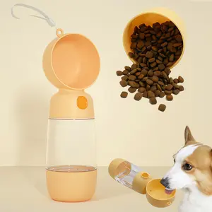 Portable Pet Water and Food Dispenser Container Travel Pet Water Dispenser for Dogs & Cats, Perfect for Walking, Hiking, and Outdoor Adventures