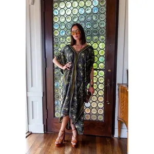 Caspian Paisley Border Caftan