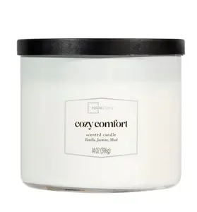 Mainstays 3-Wick Textured Wrapped Cozy Comfort Scented Candle, 14 oz