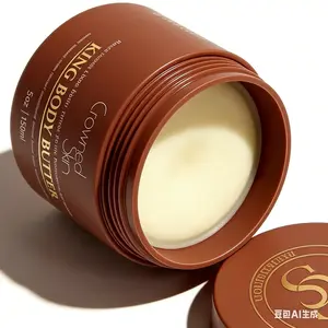 Crowned Skin King Moisturizing Body Butter Organic Shea and Mango Butter Warm Sandalwood and Musk Scent Ideal for All Skin Types