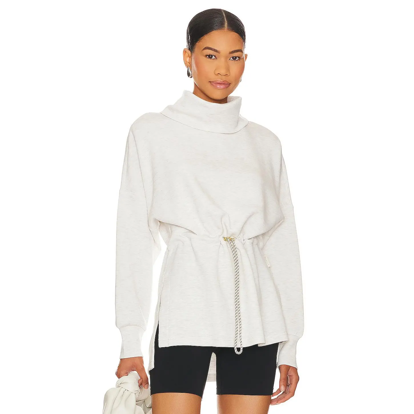 Varley Freya Sweatshirt in Ivory Marl Varley Freya Sweatshirt in Ivory Marl