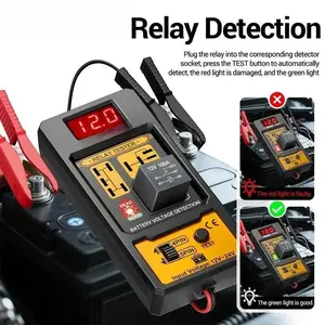 11-25V Car Relay Tester Voltage Tester  Universal  Automotive Car Battery Check LED Indicator Light Relay Diagnostic Restorer Kit Truck