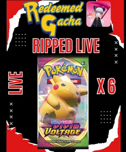 6x Pokémon TCG Vivid Voltage Booster Packs - Ripped LIVE