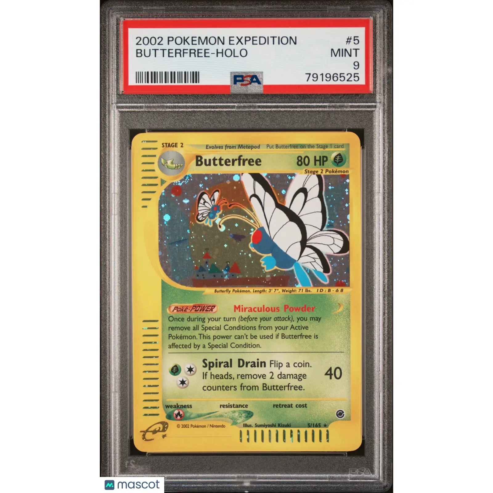 2002 Pokemon Expedition Butterfree #5 9