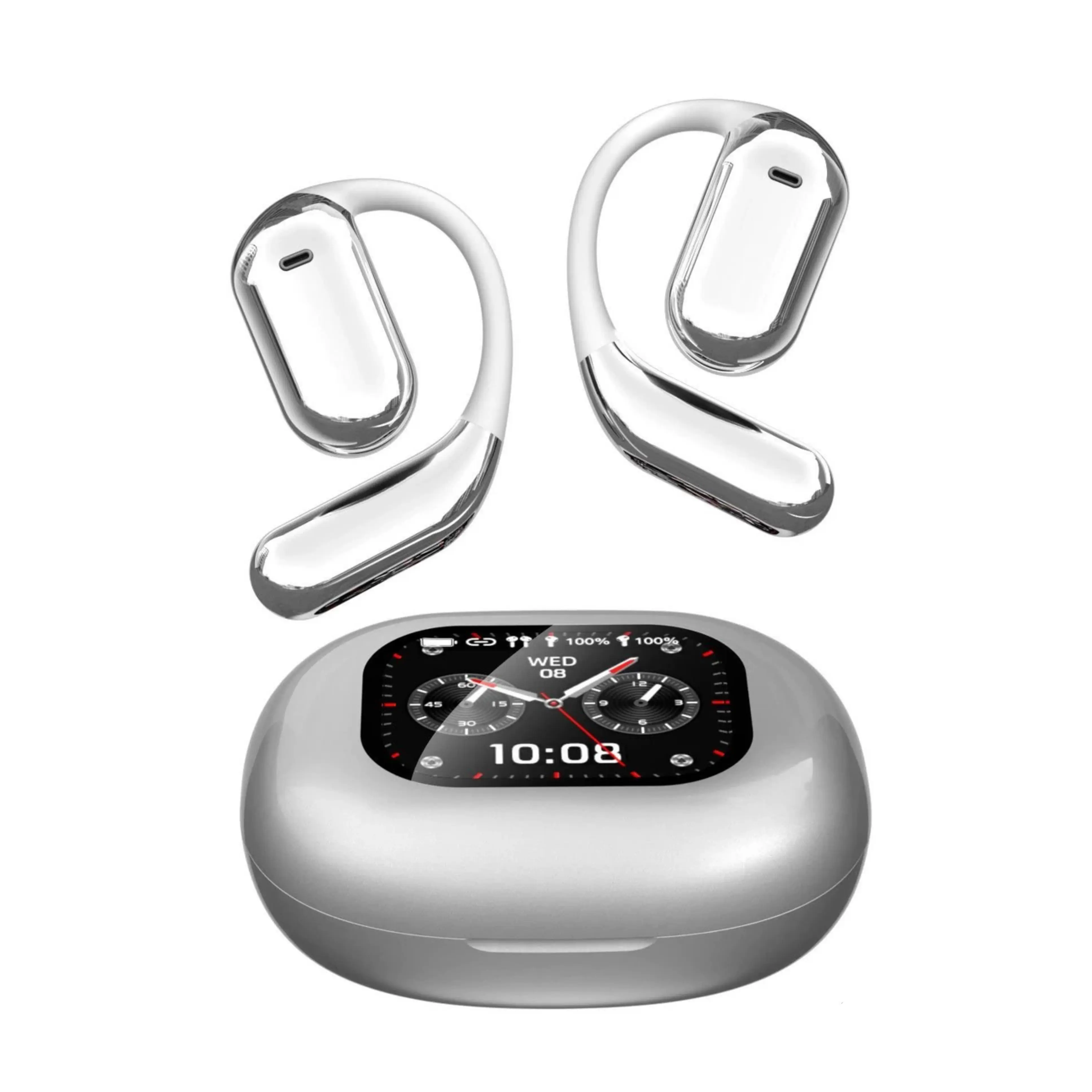 CHENYUNN.US Q16 Mini Portable Bluetooth Wireless Earphones - 3D Sound & Bass Boom, Dual-Pairing, Waterproof, Compact Stereo, Long-Lasting Battery, On-Ear Fit - Perfect Gift for Outdoors, Watch Party Use (White, Smartphone Compatible), Tech Gadgets