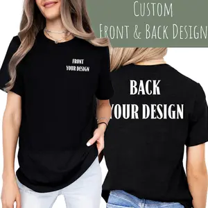 Your Text Here Shirt, Front Back Custom Logo Shirt, Custom Gift, Your Design Here Shirt, Personalized Shirt, Customized Shirt, Your Text