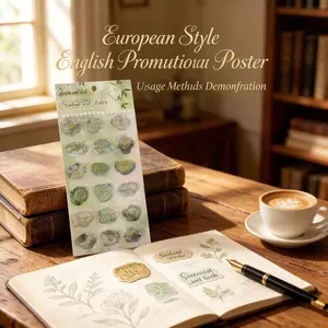 Gold Foil Wax Seal Stamps, High-Quality Embossing Stickers for Scrapbooks, Notebooks, Envelopes, DIY Seals, European Style Decorative Stickers