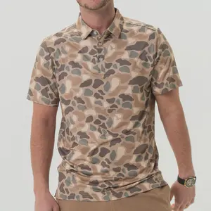 Performance Polo For Men Women, Trendy Gift, Funny Gift - Pintail Camo Casual Fabric