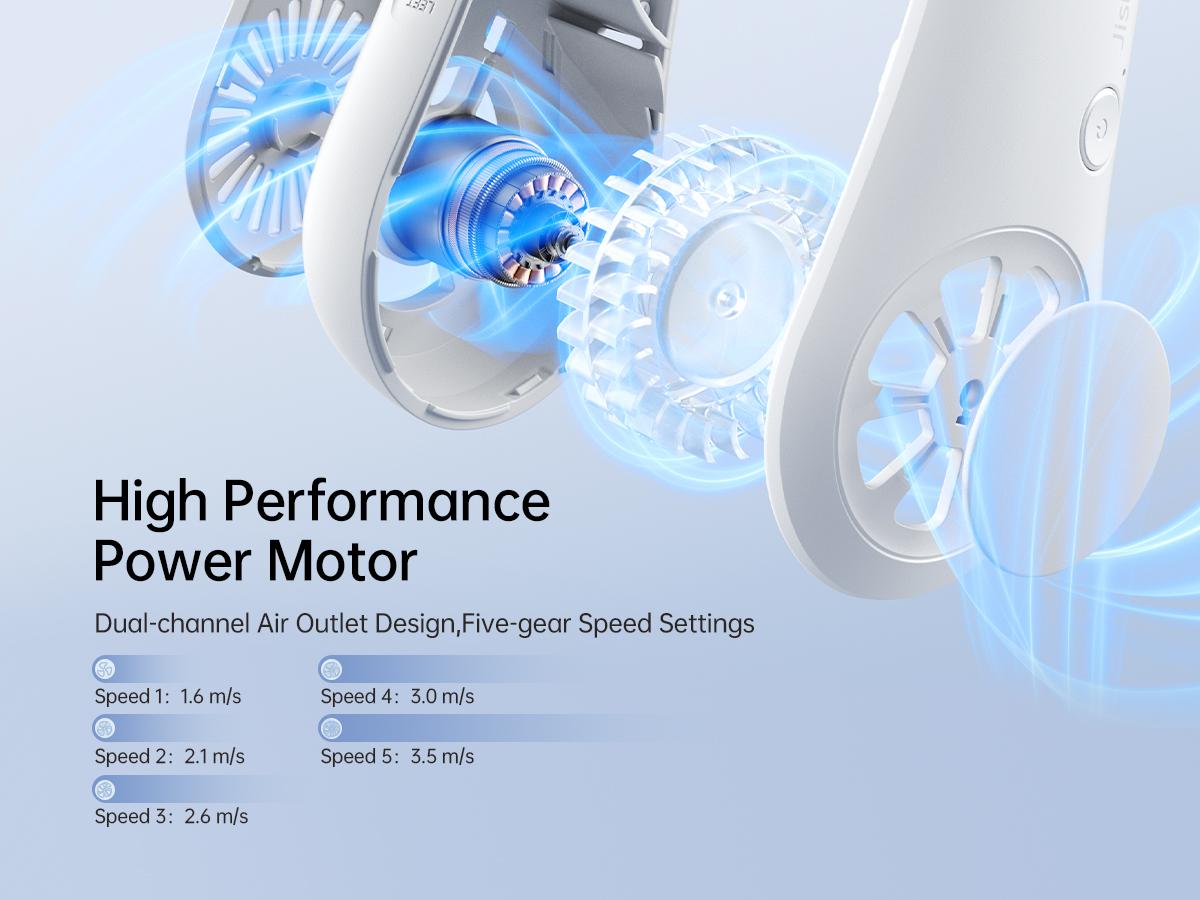 Jisulife Portable Neckfan Hands Free Bladeless Fan 4000mAh Battery Operated Wearable Personal Wireless Fan Rechargeable 3 Speeds Gifts for Women Men Wireless Jisulife Portable Neckfan Hands Free Bladeless Fan 4000mAh Battery Operated Wearable Personal Wireless Fan Rechargeable 3 Speeds Gifts for Women Men Wireless