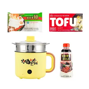 OTTOGI Sukiyaki Hot Pot Set for One - Japanese Silken Tofu, Sukiyaki Sauce, Konjac Noodles, and Electric Pot Included - Authentic Japanese Cuisine