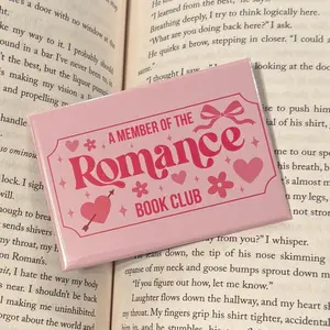 Romance Book Club Fridge Magnet 2.5x3.5in - Bookish Magnet Decor