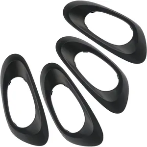 APPERFiT Interior Door Handle Bezel Trim Cover (4pcs) Compatible with Chevy Trailblazer 2002-2009 Replaces 15214501 15214502 15214506 15214507