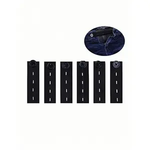 2/3/4/5pcs Elastic Waist Extender，Waistband Extender Buckle, Elastic Adjustable Pant Extension,Pants Button Extension Belt, Maternity Pants Stretch Button, Adjustable Button Extension Buckle, Suitable For Men And Women