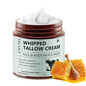 YECUCE Whipped Tallow Cream, Face & Body Skin Moisturizer, Body Lotion, Comfort Soft Moisture Hydrating Moisturizing Hydro Deep Nourishing Repairing
