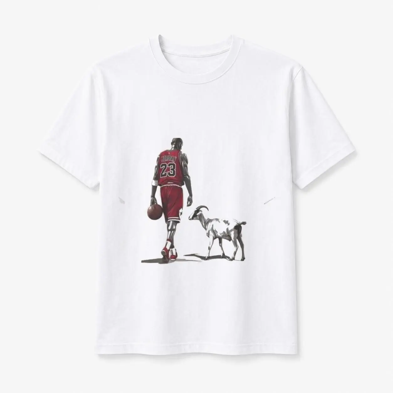 100% Cotton Men's Jordan Goat Shirt Featuring Michael Jordan Logo Made for Basketball Fans Perfect Gift with Vibrant Color Options