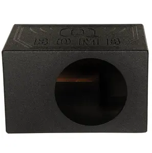 QPower QBOMB10VL Single 10" Vented Ported Car Subwoofer Sub Box Enclosure QBOMB