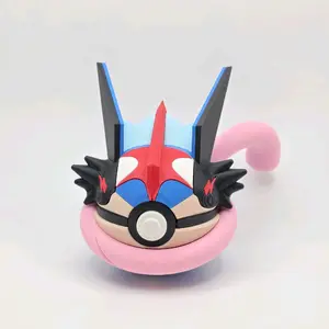 CPL Ash-Greninja Pokeball Art Toy 3D Printed Collectible Display Piece for Pokémon Enthusiasts