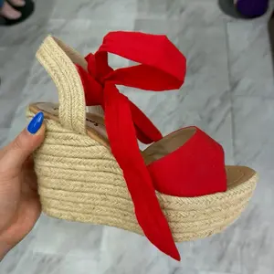 Platform Sandals Wraparound Style Summer Women Footwear
