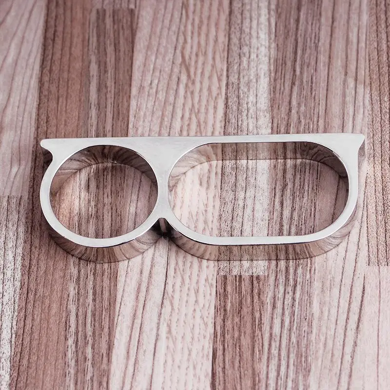 Three Finger Rings Man Metal Vintage Hard Ring For Party 3 Fingers Ring Rock Style Hip-hop Lover Gift For Boyfriend Masquerade
