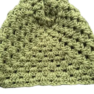 Handmade Granny Square Beanie – Cozy Fall/Winter Hat