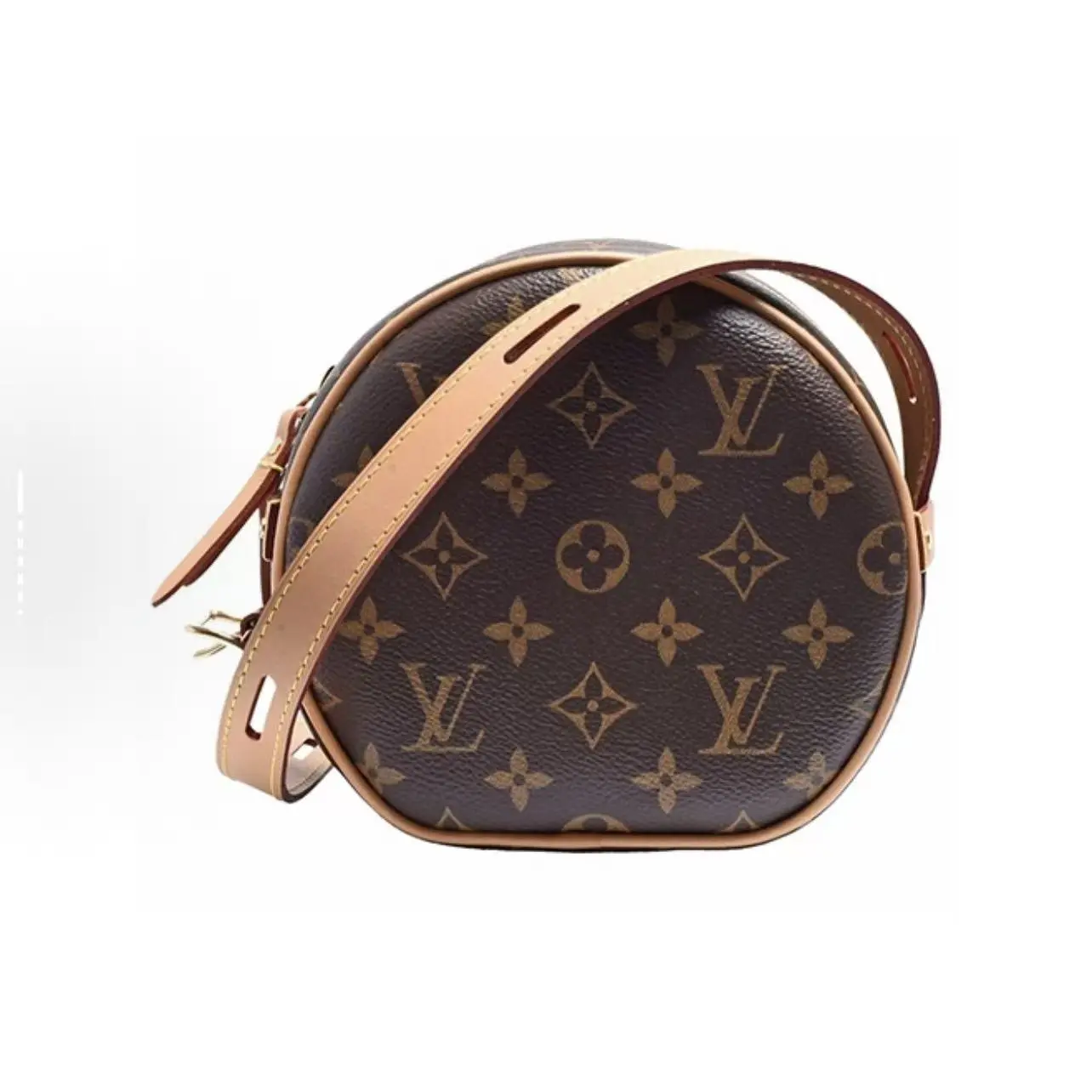 Pre-owned Louis Vuitton Canvas Crossbody Bags Boîte Chapeau Souple PM Monogram Bag with Detachable Adjustable Strap & Accordion Compartment