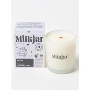 Aurora - Mahogany Teakwood & Aspen Coconut Soy Candle - 8 Oz