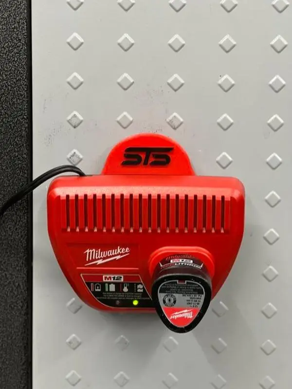 STS Auto Design Milwaukee Style 12v MW12 Magnetic Battery Charger Holder