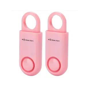 2 Pack Personal purse handbag Safety Alarm 130db User-Replaceable Battery SOS Mini Emergency Loud Sound Siren Keychain Alert for Women, College Students, Children, Night Runner, Hiking, AquaCamp, Bear Alarm.