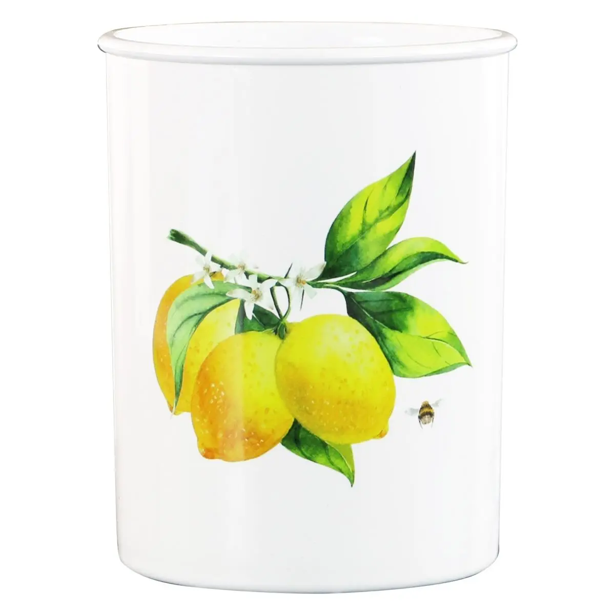 Reston Lloyd, Ltd. 00819 Mini Plastic Utensil Holder, Fresh Lemon