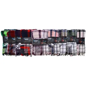360 Stand Oland AT410 Manta Plaid Reversible Soft Bed & Travel Campfire Throw - Assorted Colors, Soft Bed Blanket, Travel Blanket
