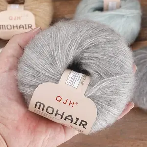 2pcs High Quality Soft & Warm Mohair Blend Yarn, Ideal for DIY Hand Knitting & Crocheting Elegant Sweaters, Shawls, Scarves