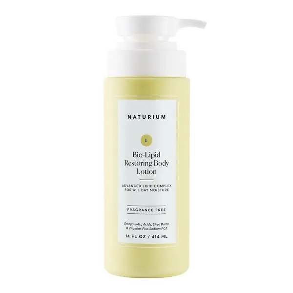 Naturium Bio-Lipid Restoring Body Lotion with Shea Butter - Fragrance-Free, Ph-Balanced, Deep Hydration Body Care Moisturizer, 14oz