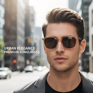 Square Polarized Sunglasses Men Women, Anti-Glare UV400 Lightweight Black Frame for Driving Outdoor Casual Daily Wear 2026