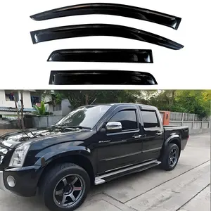 Window Visor for 2004 - 2010 Isuzu D-Max DOUBLE/EXT CAB ONLY; 2004 - 2012 Chevrolet/GMC Colorado/Canyon, CREW CAB ONLY  WeatherShield/Rain Visor
