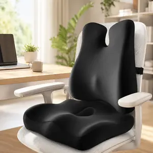 Car Seat Cushion Adjustable Ergonomic Seat Cushion with Washable Cover Perfect for Long-Sitting Sciatica Back Pain, Gifts for Drivers