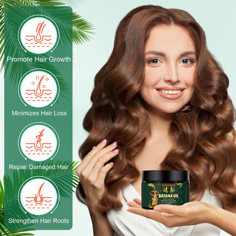 Raw Batana Oil for Hair Growth Natural Organic Batana Oil Odorless 5.3oz Prevents Hair Loss, Eliminates Split Ends & Increases Shine Promotes Hair Thickness for Women & Men Hair Care Oil from Honduras