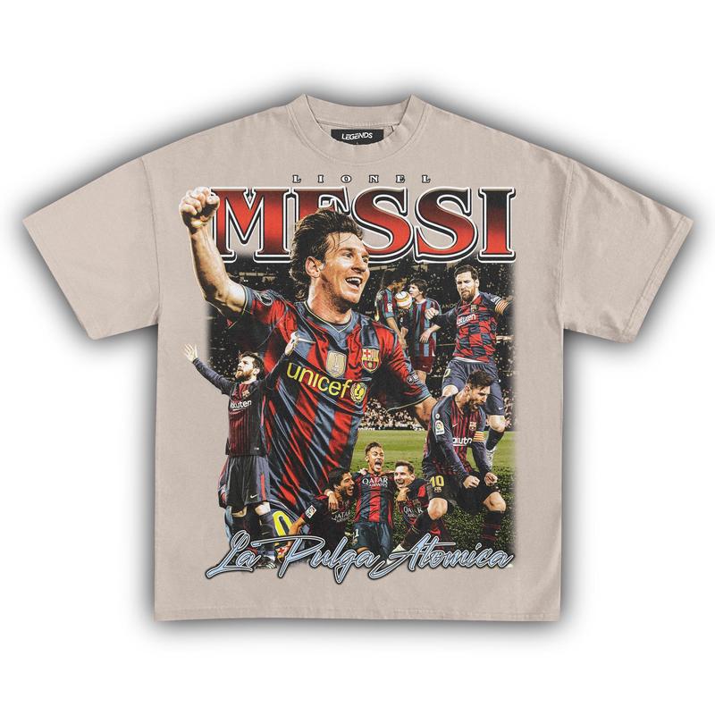 LIONEL MESSI LA PULGA ATOMICA VINTAGE UNISEX T-SHIRT