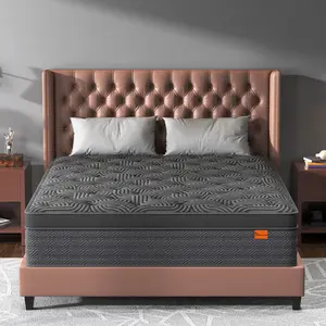 9"12"14" Twin Full Queen King Size Mattress in a Box Hybrid Spring Memory Foam, Medium Firm Ergonomic Mattress Back & Lumbar Support