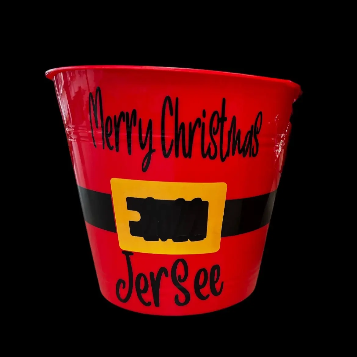 Santa's Secret Personalized Suit Buckets for a Merry & Bright Holiday! MERRY CHRISTMAS ONLY