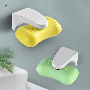 1/2/3/4pcs Soap Holder For Shower Wall, Self-Adhesive Wall Mount Shower Soap Dish, For Bathroom Organizer, Shower Caddy