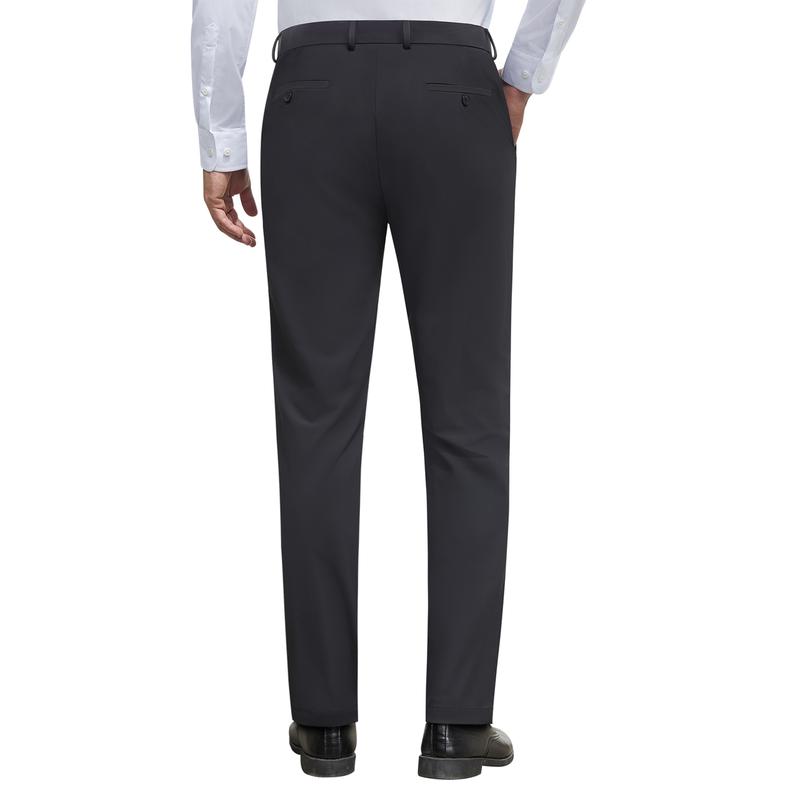 ELENCOCO Stretch Dress Pants No Iron Golf Pants Expandable Waist Flat Front Business Casual Pants Menswear Trouser Underwear  Pocket Beige Plain Outdoorfun,Father's Day gift,Tiktok shop deals,Gifts for him,Valentines day outfit