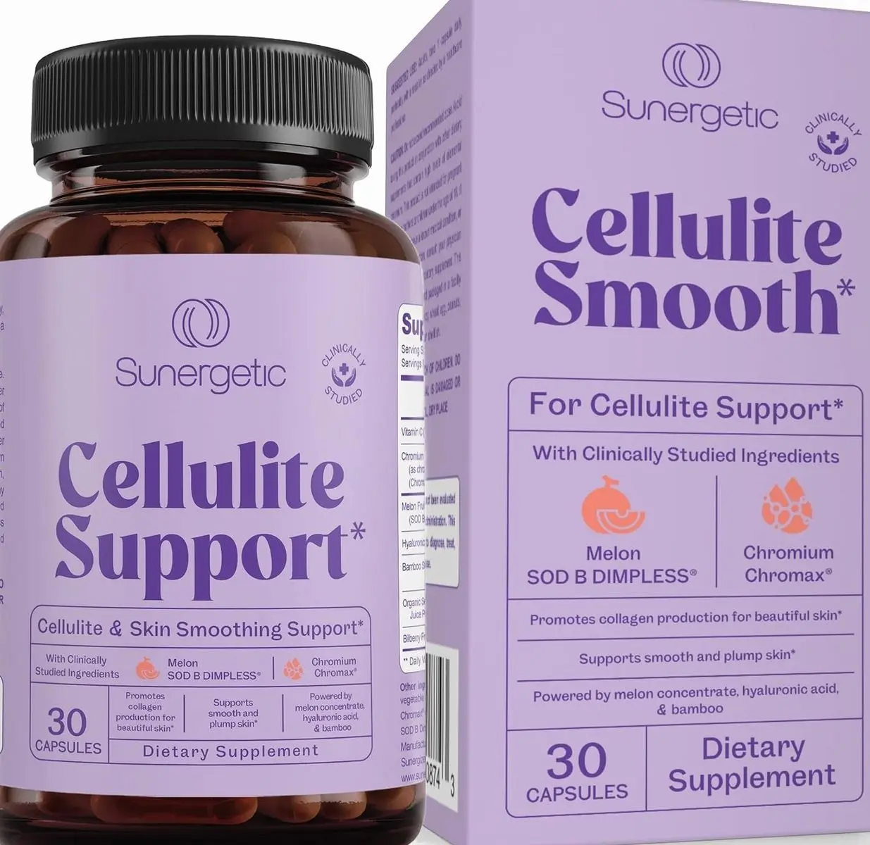 Premium Cellulite Supplement – Anti Cellulite Capsules For Women – Supports Skin Smoothing, Smooth Legs, Reduces Cellulite & Promotes Collagen Production – With Clinically Studied Melon SOD – 30 Count