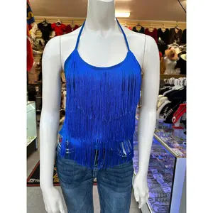 Halter fringe top 💙