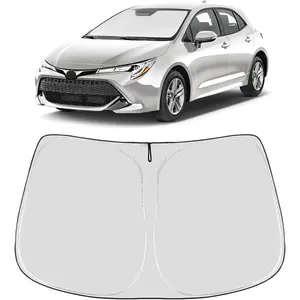 Proadsy 2026 Upgrade Windshield Sun Shade Custom Fit Toyota Corolla 2019-2025 2026 4-Layer Foldable Front Sunshade Protector Sun Visor Blocks UV Rays Keep Car Cooler Accessories