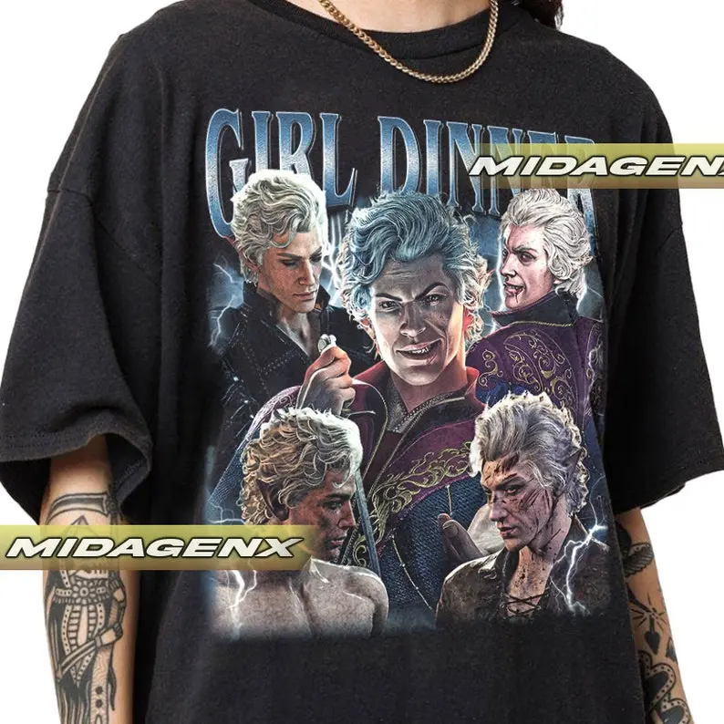 Limited Astarion Baldur's Gate 3 Vintage T-Shirt: Girl Dinner Gift for Women and Men, Unisex Tee