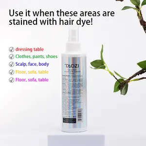 Post-dyeing care: Hair dye remover easily removes hair dye stains from the skin (quickly removes stains from the scalp, eyebrows, body, clothes, shoes, tables, etc.) smokey  silver